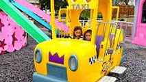 Outdoor Playground Family Fun Play Area and Rides for kids - Nursery Rhymes Song