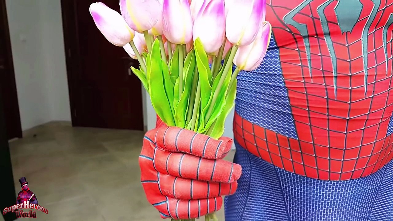 Frozen Elsa DRESS SHOPPING! ELSAS DRESS IS MISSING! Spiderman vs Catwoman Joker Fun Super