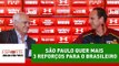 São Paulo quer mais 3 reforços para o Brasileiro; saiba posições