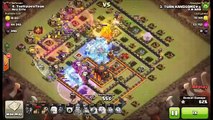 AQ WALK TH10 vs Square Ring Bases 3 Star Attack Strategy | Clash of Clans