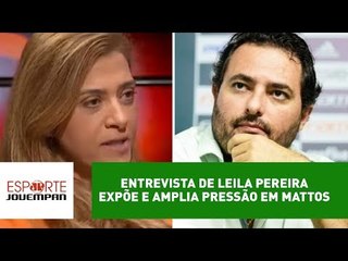 Entrevista de Leila Pereira expõe e amplia pressão sobre A. Mattos