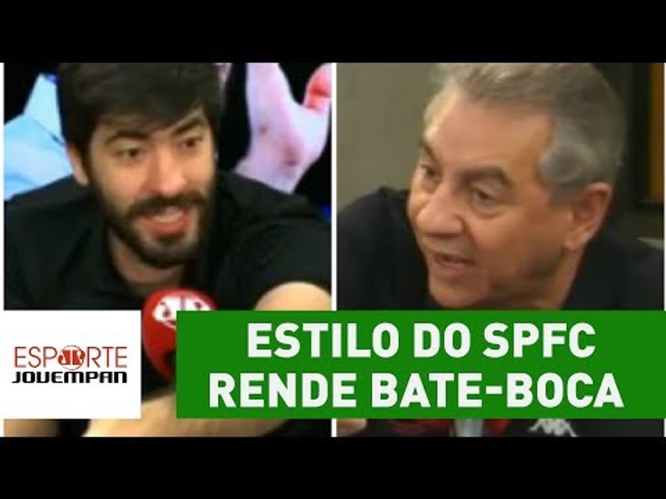 Estilo do SPFC rende bate-boca entre repórter e Flavio Prado