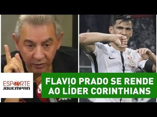 Flavio Prado se rende ao líder Corinthians: "difícil de segurar"