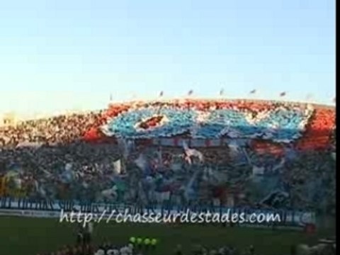 Tifo & L'entrée des joueurs de L'om (Om-Rennes2007)