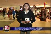 Abogado argentino es detenido por robar en Aeropuerto Jorge Chávez