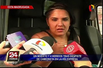 Familia de fallecida denunciará a conductora que provocó accidente en Vía Expresa