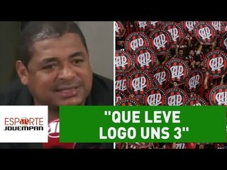 Vampeta solta palavrão e critica Atlético-PR: "que leve logo uns 3"