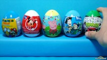 Super Surprise Eggs Kinder Surprise Kinder Joy Peppa Pig Disney Toy Story Frozen Learn Col