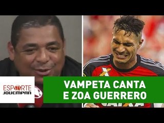 Vampeta canta e zoa Guerrero: "Corinthians é maior que você!"