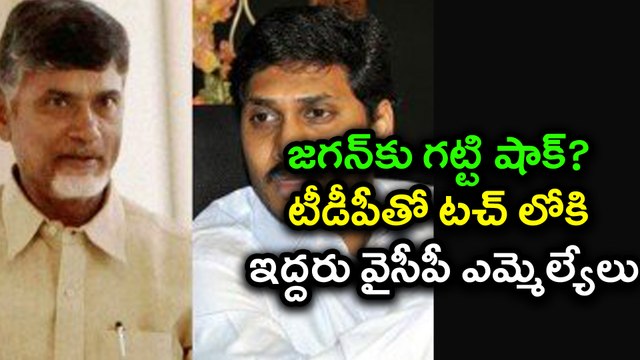 TDP 'Operation Akarsh' : 2 YSRCP MLAs All Set To Join TDP