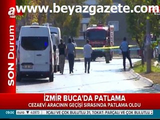 İzmir Buca'da cezaevi servis aracı geçişi sırasında patlama