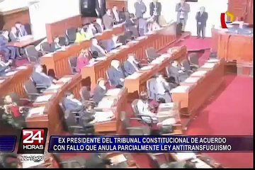 Expresidente del TC se pronuncia sobre anulación parcial de la "ley antitránsfuga"