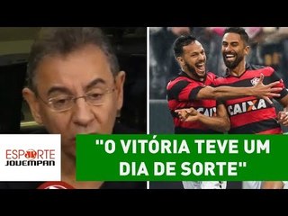 "O Vitória teve um dia de sorte", polemiza Flavio Prado