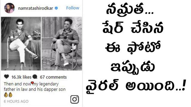 Mahesh Babu Wife Namrata Has Shared A Picture