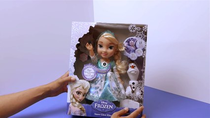 Y muñeca congelado brillo luz Informe canto nieve juguete hasta disney elsa