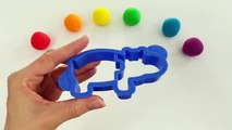 Learn Colors with Play Doh Animal Molds Lion Giraffe Hippo Fun & Creative for Kids