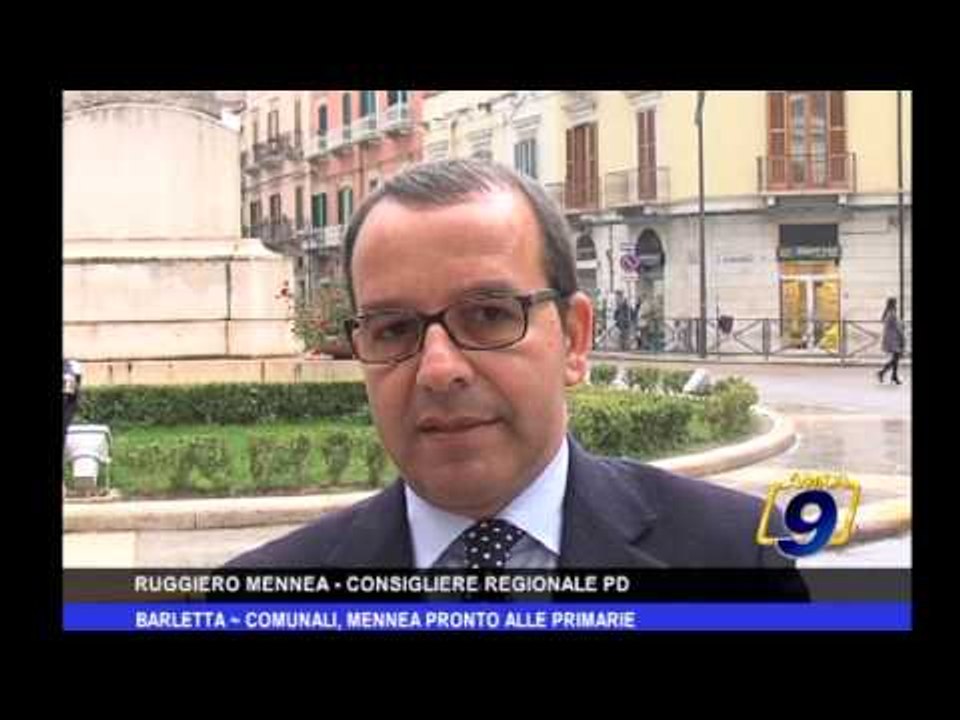 Barletta  Comunali, Mennea pronto alle primarie