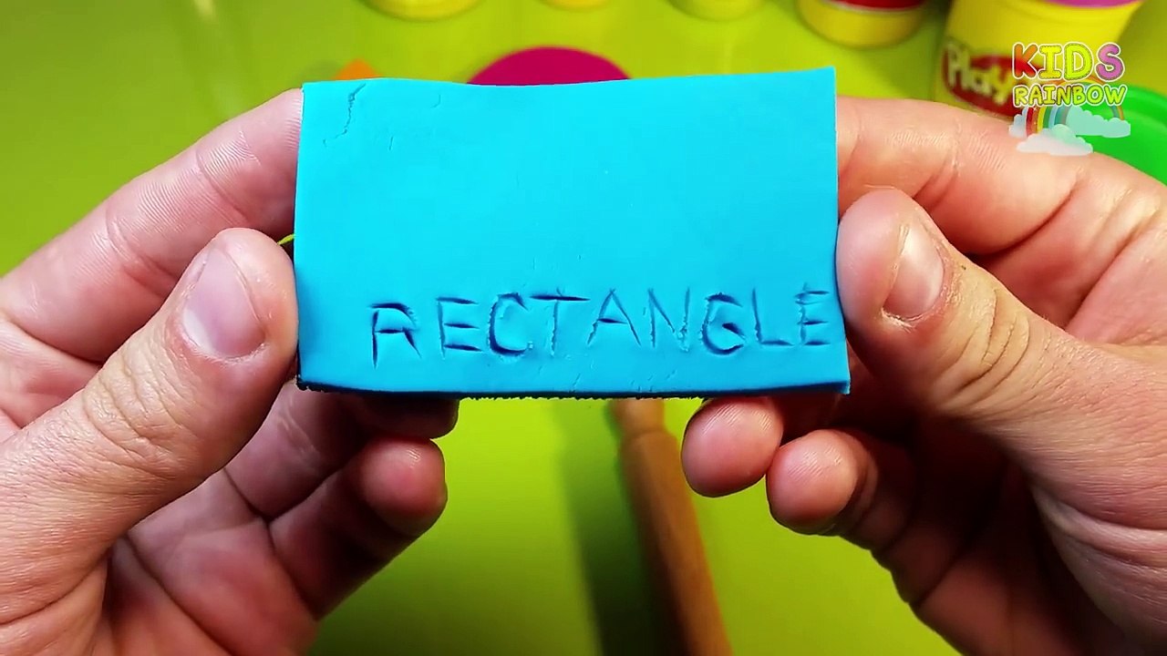 Clay Doh Shapes Games for Kids Play-Doh Shape Play Spelling Words Videos Plastilina Song L