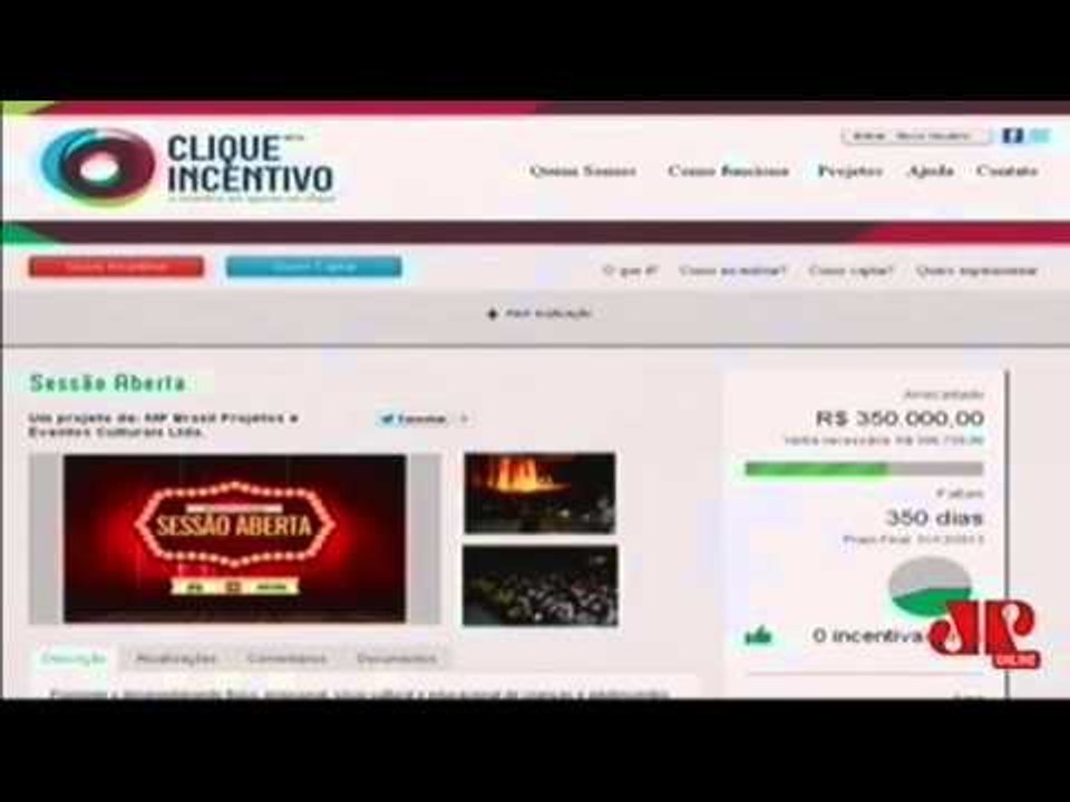 Clique Incentivo - 1: Portal promove incentivo à cultura, esporte e iniciativas sociais
