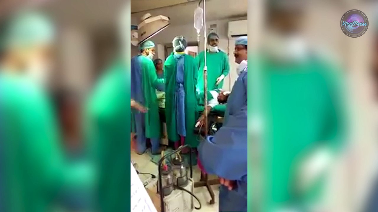 Indian Doctors Arguing During C-Section Operation