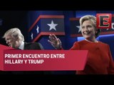 Entre confrontaciones, finaliza primer debate entre Hillary Clinton y Donald Trump