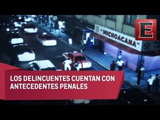 Detienen a banda de ladrones que operaba en el Centro de la CDMX