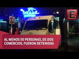 Operativo en bares de la Cuauhtémoc contra la trata de personas