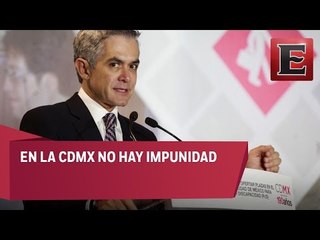 Miguel Ángel Mancera pide a los ciudadanos denunciar delitos