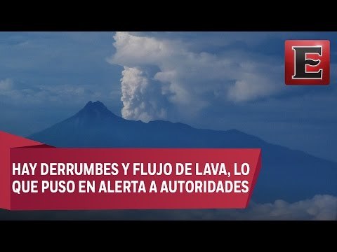 Desalojan comunidades cercanas al volcán Colima por actividad
