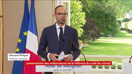 Edouard Philippe : "le droit du travail n'est pas la 1ère cause du hômage, mais..."