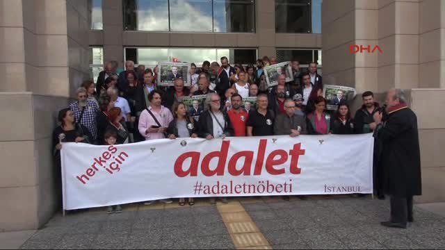 İstanbul Adalet Sarayı Önünde 22. Adalet Nöbeti