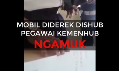 Mobil Diderek Dishub, Pegawai Kemenhub Ngamuk