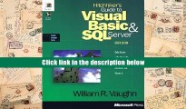 Best Ebook  Hitchhiker s Guide to Visual Basic for SQL Server 95 (Solution developer series)  For