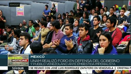 México: foro en la UNAM rechaza embestida de EE.UU. contra Venezuela