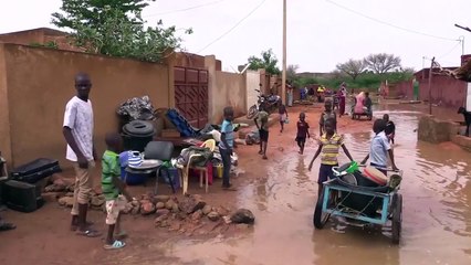 Niger Pluies torrentielles  2 morts 200 maisons effondrées
