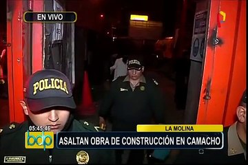 La Molina: detienen a delincuentes que iban a asaltar en construcción