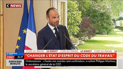 Edouard Philippe interpellé en conférence de presse par Raquel Garrido de La France Insoumise au nom de l'émission d'Ard