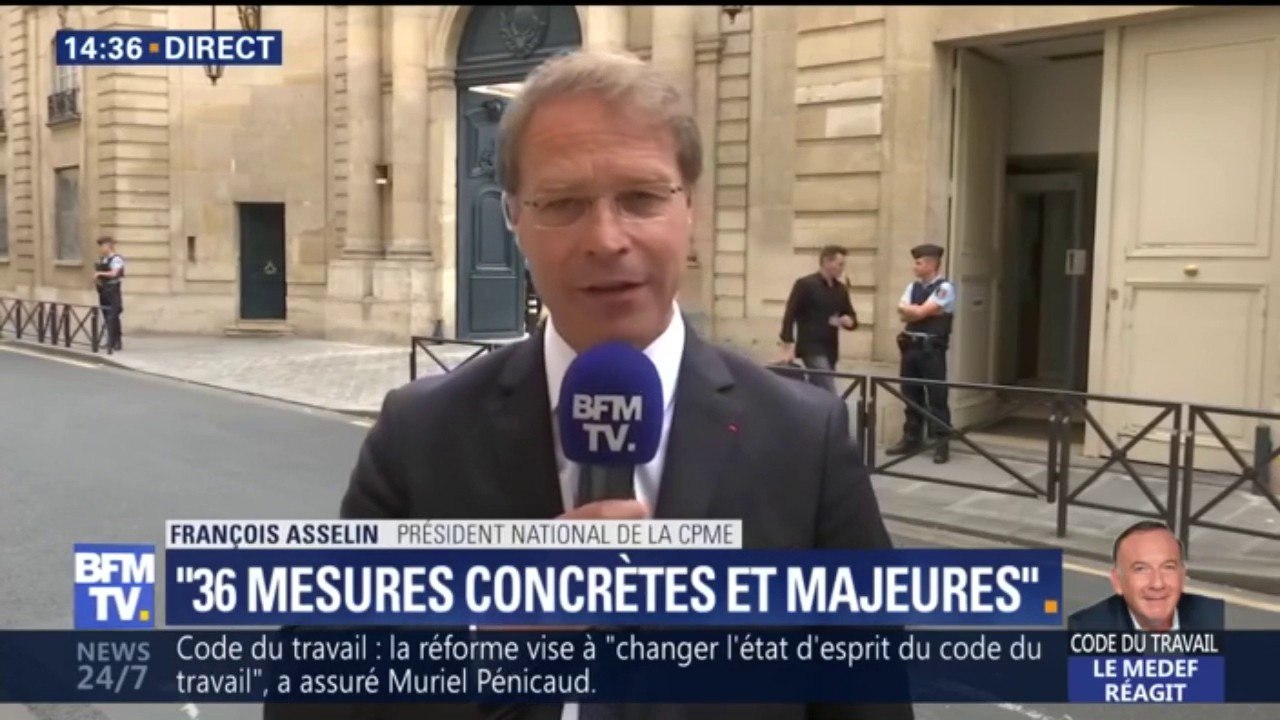 Ordonnances sur le travail: la CPME salue une "réforme pragmatique"