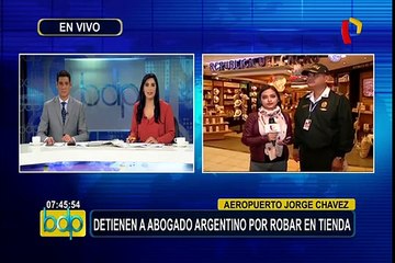 Aeropuerto Jorge Chávez: policía resguarda seguridad para evitar robos