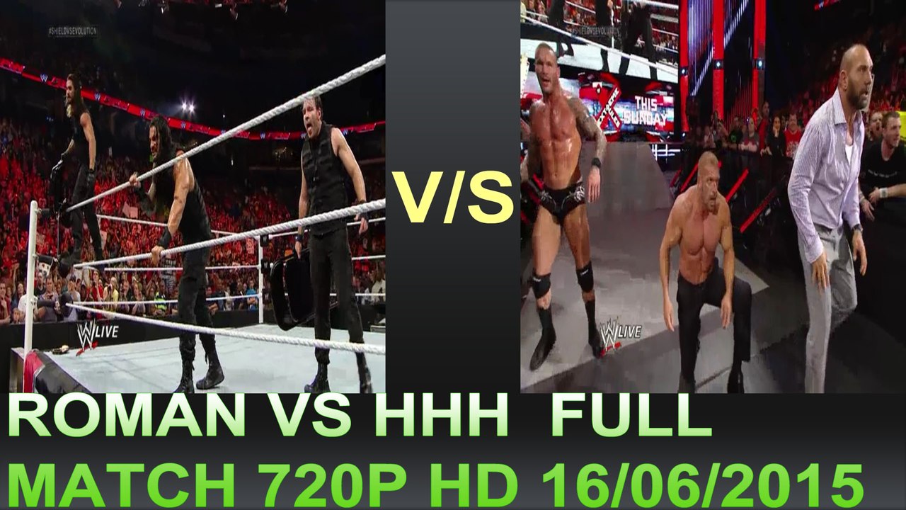WWE- [Roman Reigns and Dean Ambrose] VS [Randy Orton and HHH] Raw, April 28, 2014 FULL Match HD OFFICIAL Vedio.