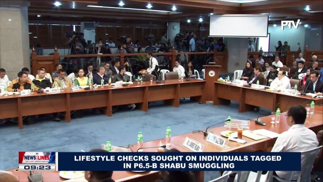 Lifestyle checks sought on individuals tagged in P6.5-B Shabu Smuggling