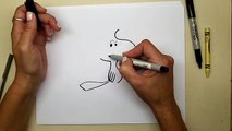 Par par dessiner facile de Comment leçon cacahuètes rapide étape le le le le la à Il woodstock | doodledrawart