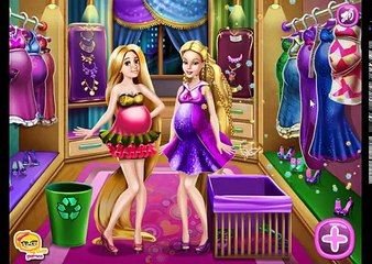 Y limpieza Vestido para juego Niños embarazada hasta guardarropa Rapunzel Barbie