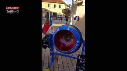 Ils transforment une bétonnière en un pastis géant