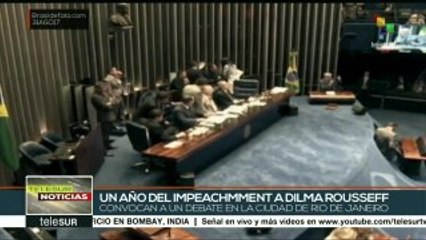 A un año de consumado pdta. de Brasil debate sobre impeachment