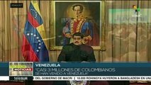 Maduro: Casi 3 millones de colombianos se han venido a Venezuela