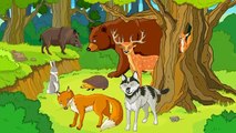 Животные для детей - Лесные животные || Учим животных - развивающие мультики! Учим слова