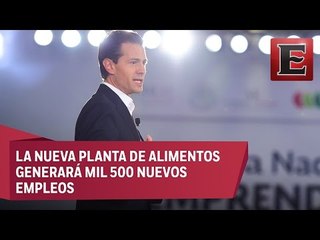 Peña Nieto encabeza en Jalisco inauguración de fábrica de Nestlé