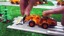 Construction Vehicles toys for kids: UNBOXING CAT Backhoe Excavator Dump Truck Cement Mixe