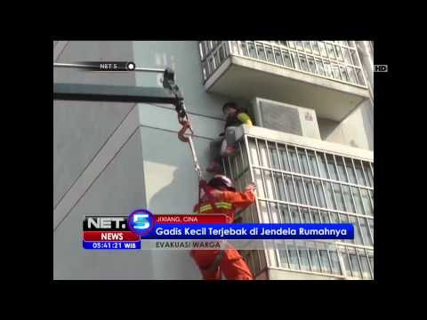 Seorang Gadis Kecil Terjebak di Jendela Rumah NET5